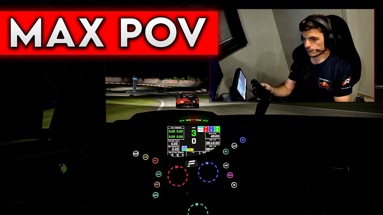 Max Verstappen POV Pitch Black HOTLAP! - Nurburgring 24hr iRacing 2024