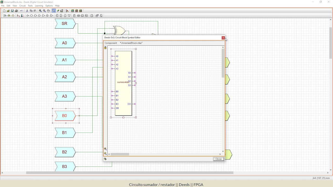 Circuito sumador / restador || Deeds || FPGA