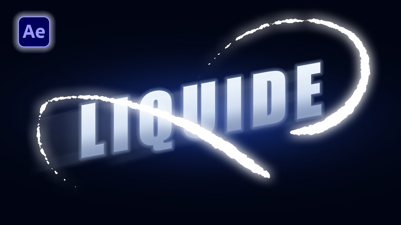 Liquide motion | animation de texte | tutoriel after effects