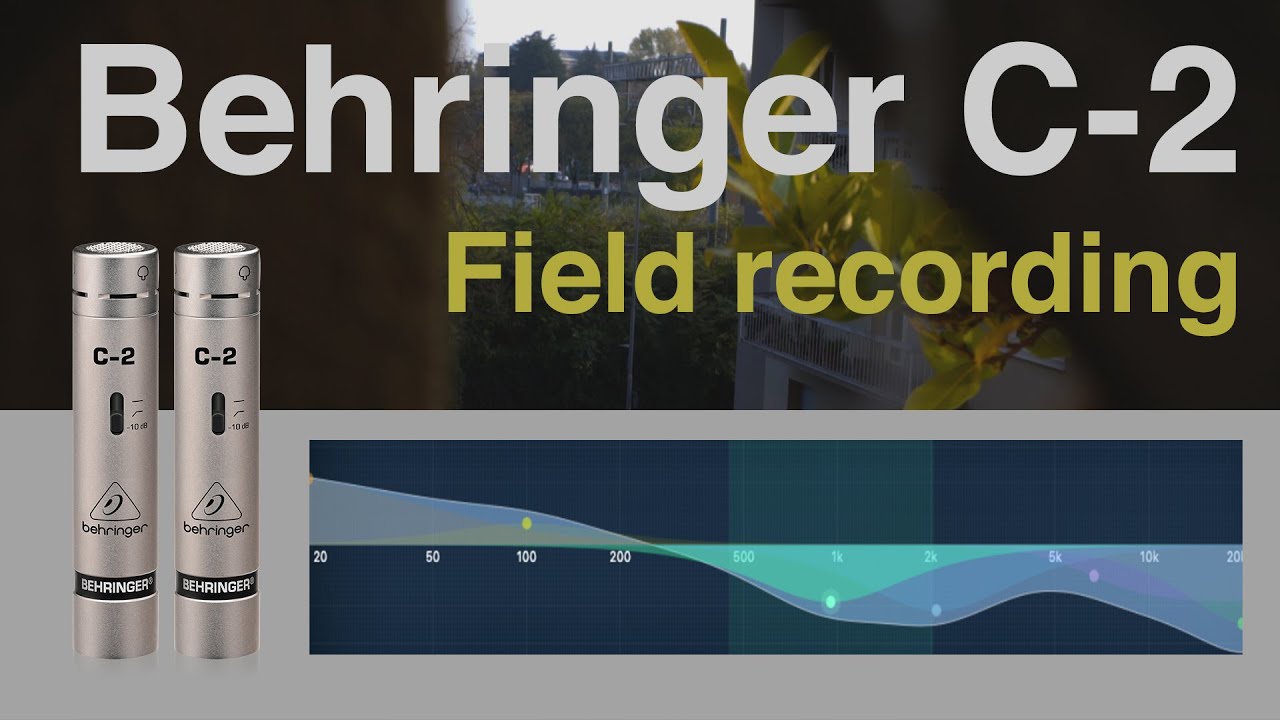 Behringer C-2 stereo ORTF with TASCAM FR-AV2 - Field Recording Test #behringer #c2 #fieldrecording 