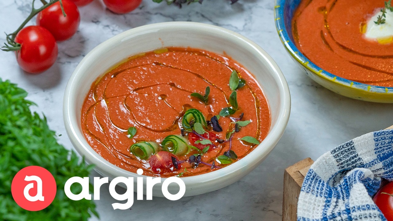 Κρύα Ντοματόσουπα Γκασπάτσο (Gazpacho) | Αργυρώ Μπαρμπαρίγου