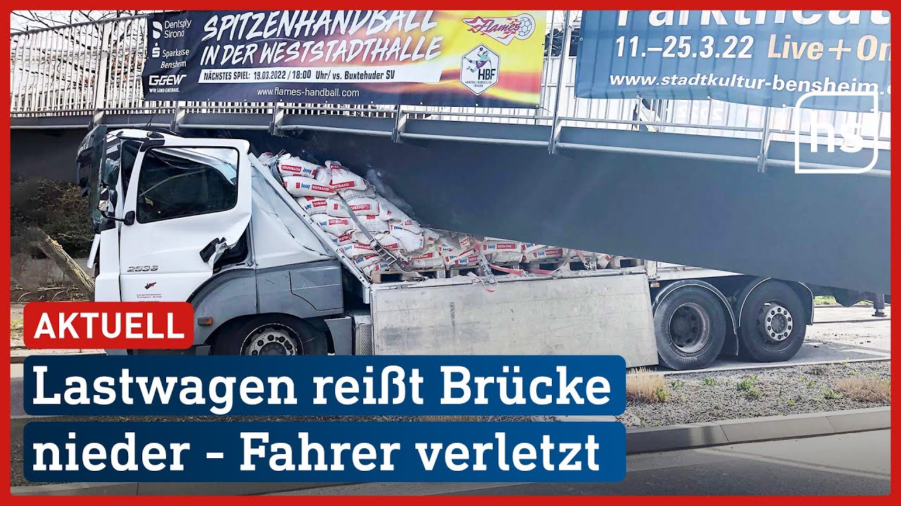 Fußgängerbrücke in Bensheim nach Lkw-Unfall eingestürzt | hessenschau