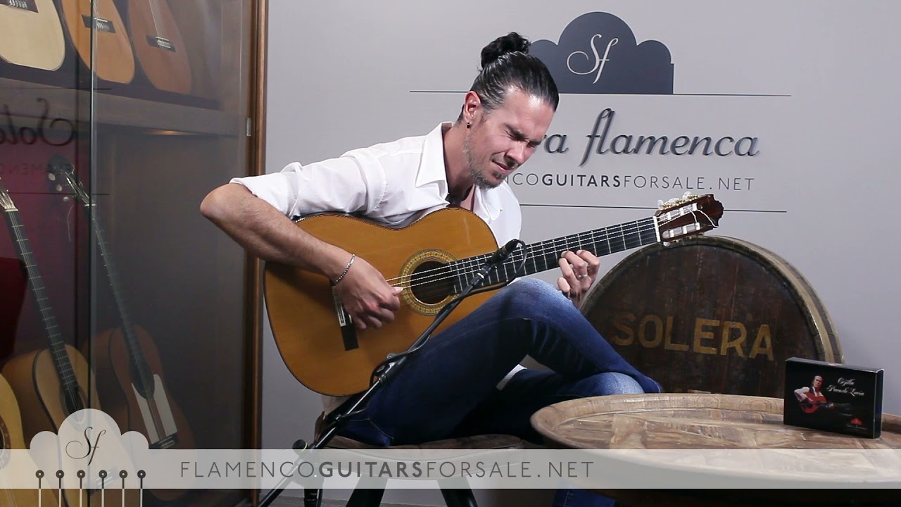 Francisco Navarro 2013 nº012 Mod. Vicente amigo flamenco guitar for sale played by Alberto Fernández