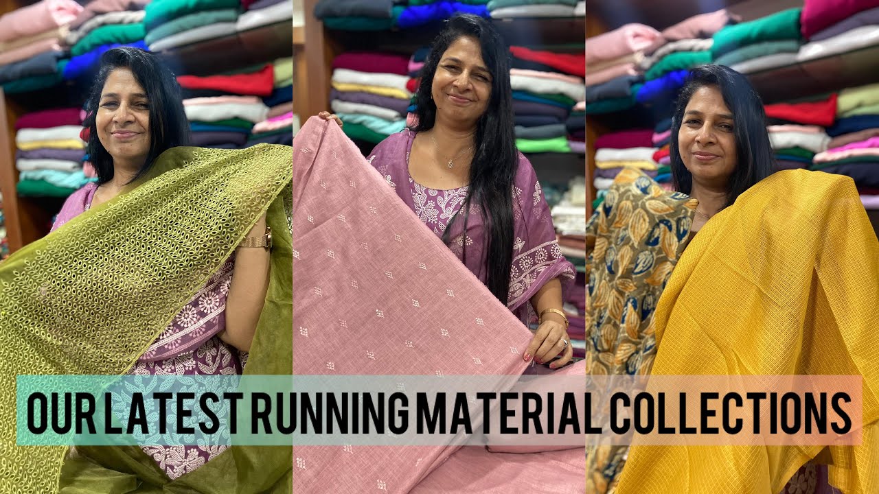 OUR LATEST RUNNING MATERIAL  COLLECTIONS | Revathy wedding collections muvattupuzha |mob:8089575564