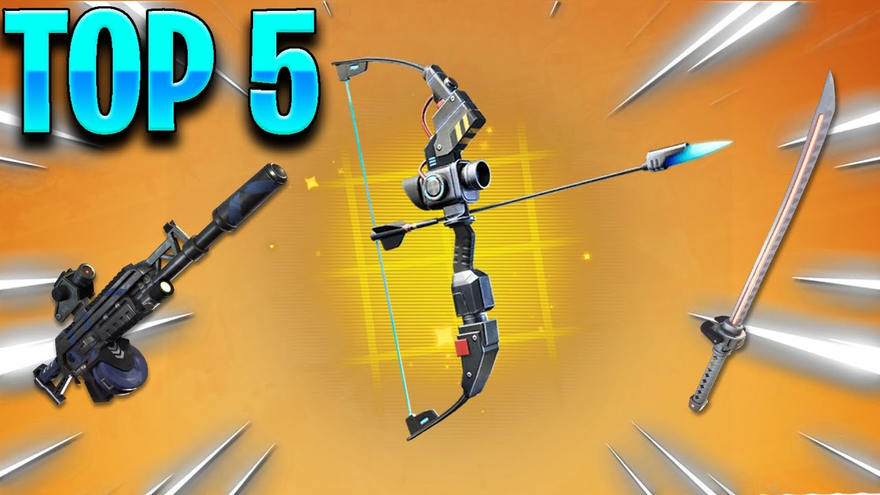 TOP 5 MEJORES ARMAS de FORTNITE SALVAR al MUNDO...