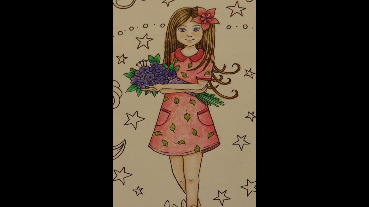 Adult Colouring Tutorial Ivy - from Johanna Basford Weekly Planner 2021