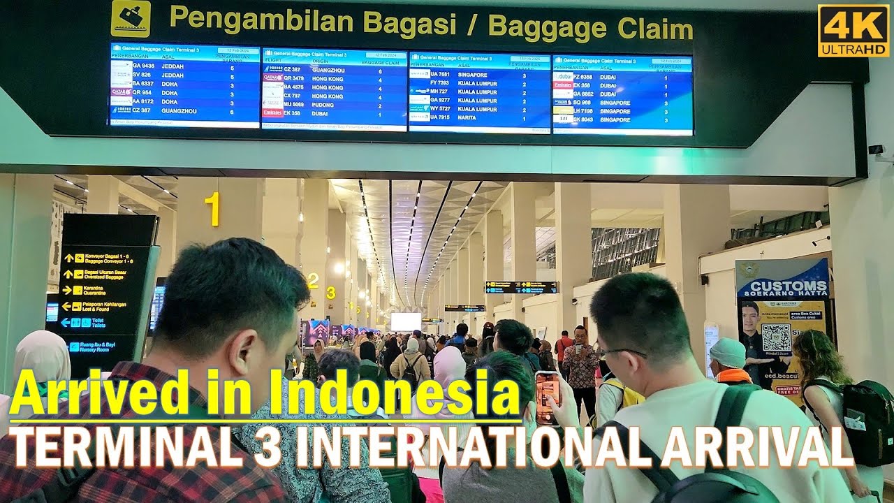 Terminal 3 International Arrival Gate [Soekarno Hatta Int'l Airport] flight from Hongkong Airport