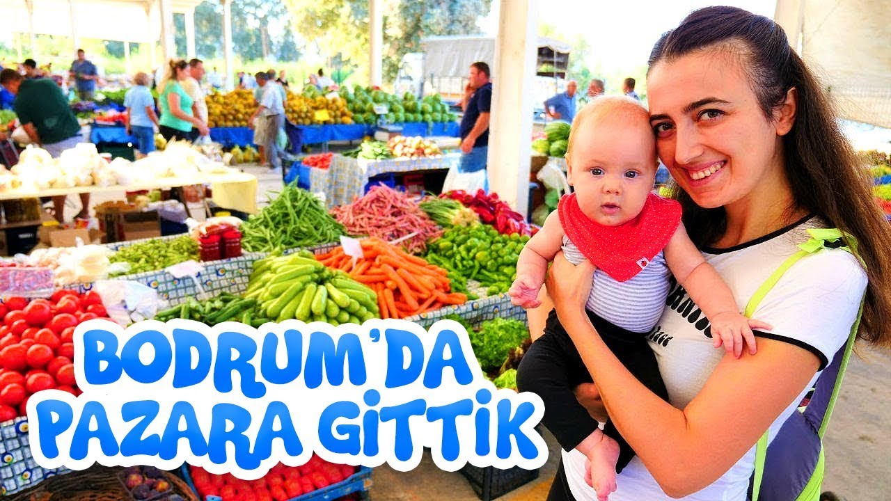 Anne vlog. Sevcan Derin ile pazara gidiyor! Bebek bakma videosu