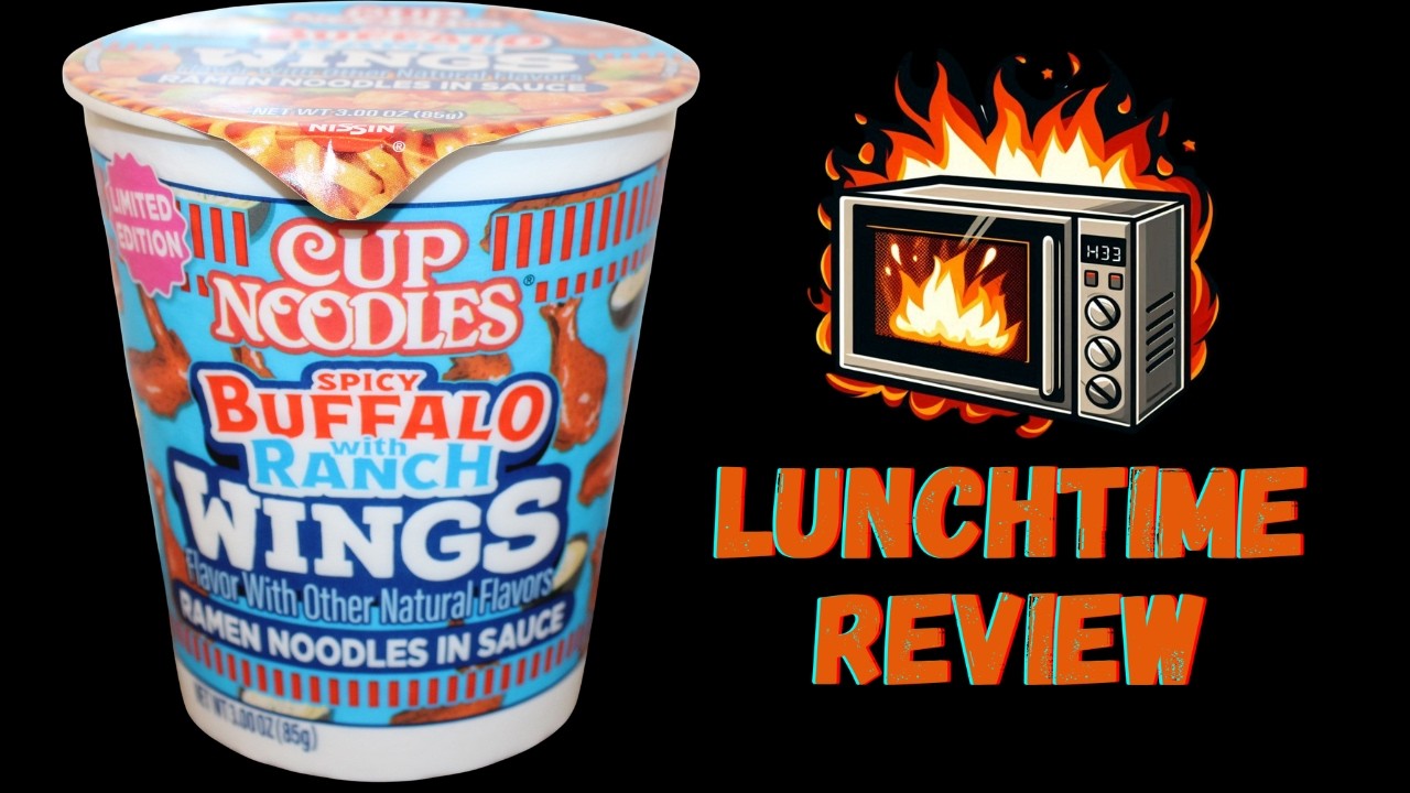 Обзор лапши быстрого приготовления NISSIN Spicy Buffalo with Ranch Wings Cup Noodles