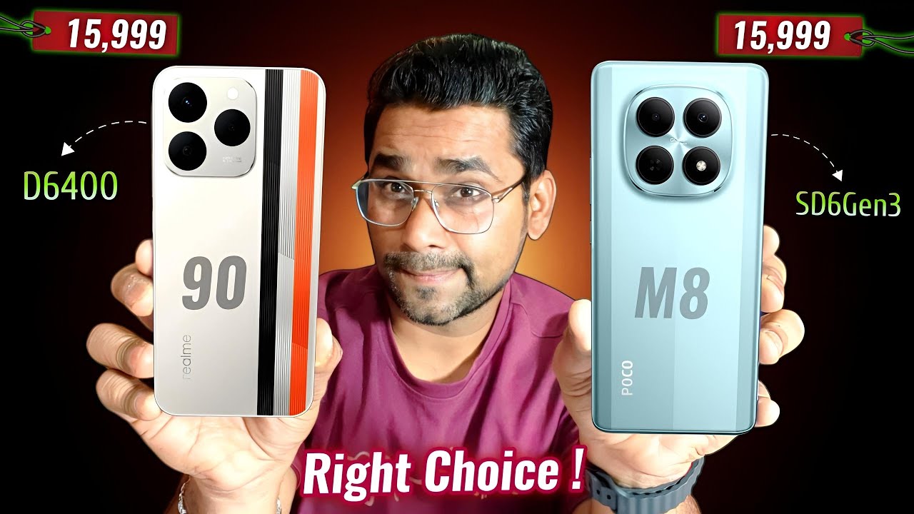 Сравнение и тест скорости Narzo 90 и POCO M8 | Лучший AMOLED-смартфон до 16 000 рублей