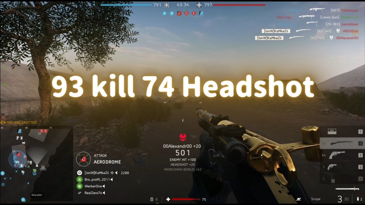 Battlefield 5 K31/43 Sniper I  Full Game