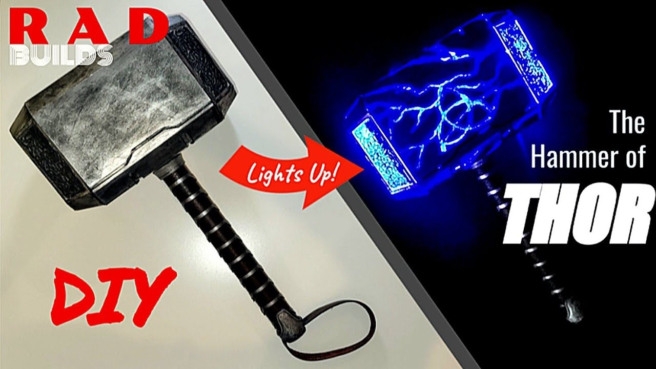 RAD Builds: Mjolnir aka Thor's Hammer from the MCU (DIY and Free Templates Included!)