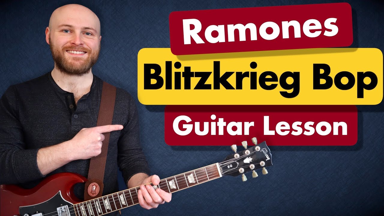Blitzkrieg Bop by Ramones | Guitar Lesson Tutorial