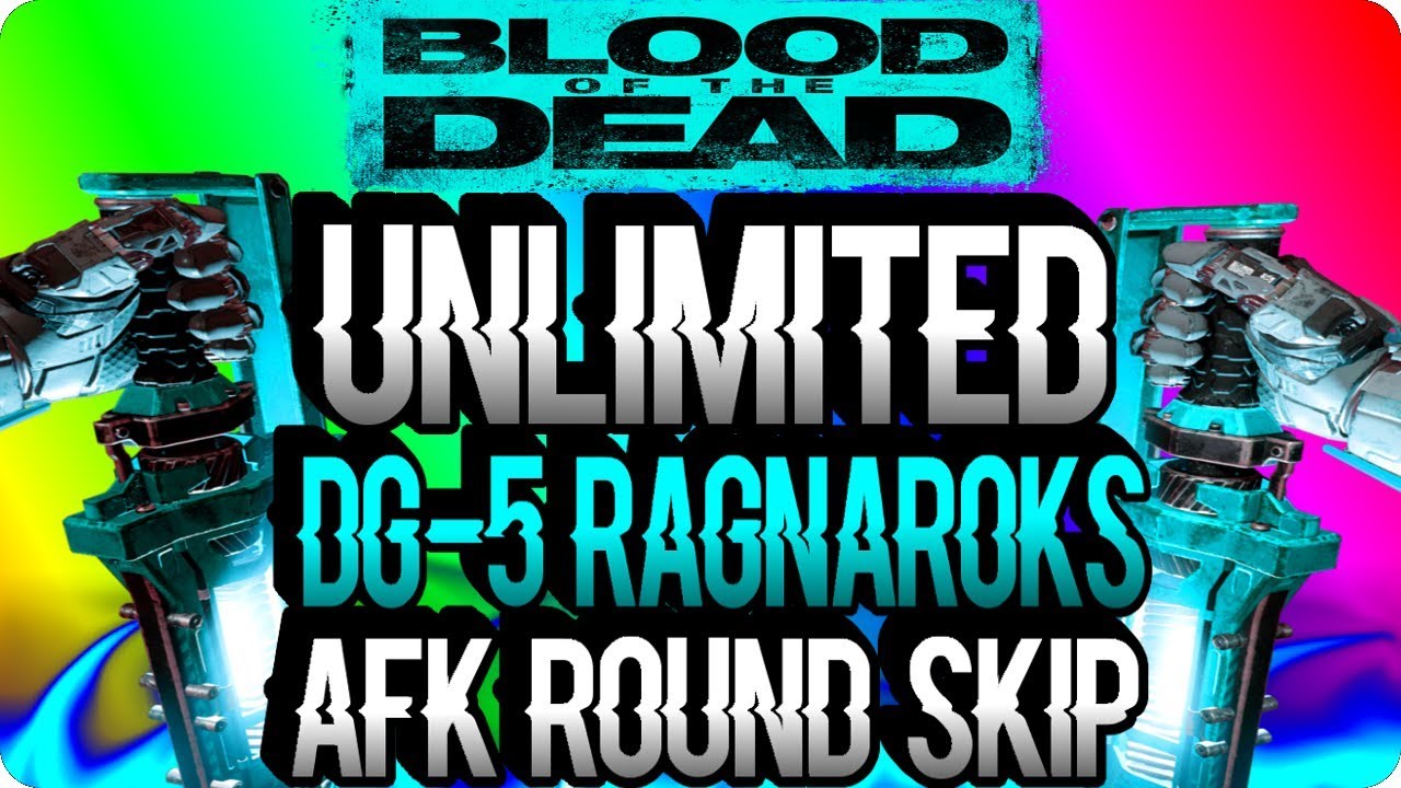 BO4 Zombie Glitches: Unlimited DG-5 Ragnarok Max Rank Glitch (AFK Round Skip) Blood Of The Dead