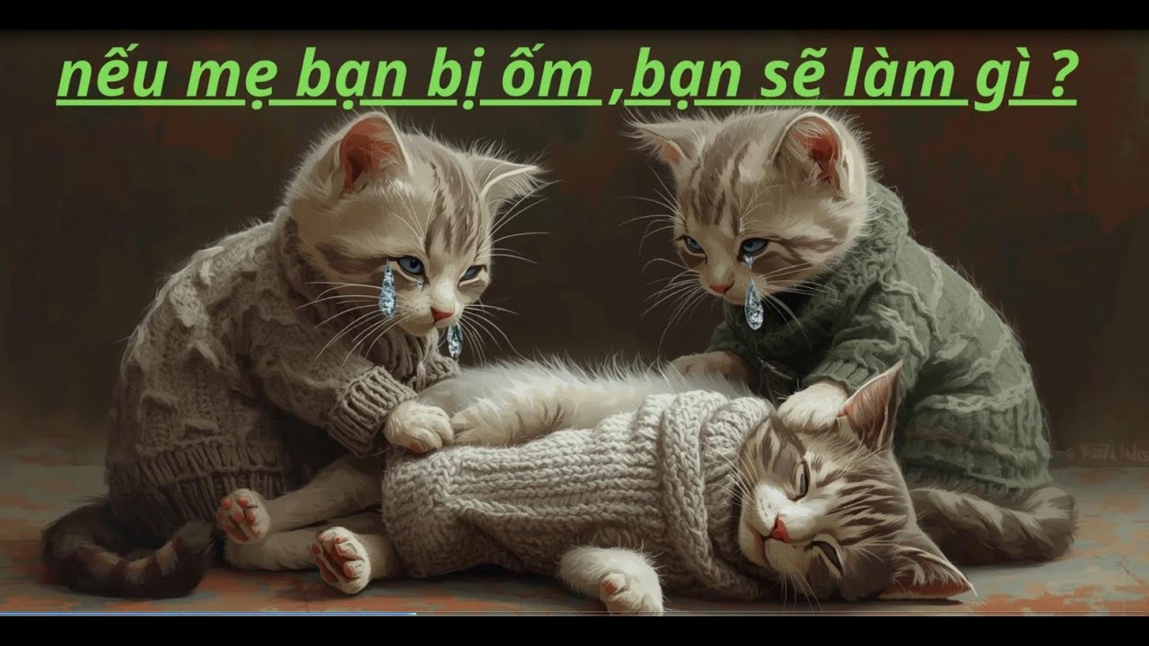 Mèo Con Gọi Bà Về Giúp khi Mẹ Ốm | Phim Ngắn Cảm Động Rơi Nước Mắt🐱❤️