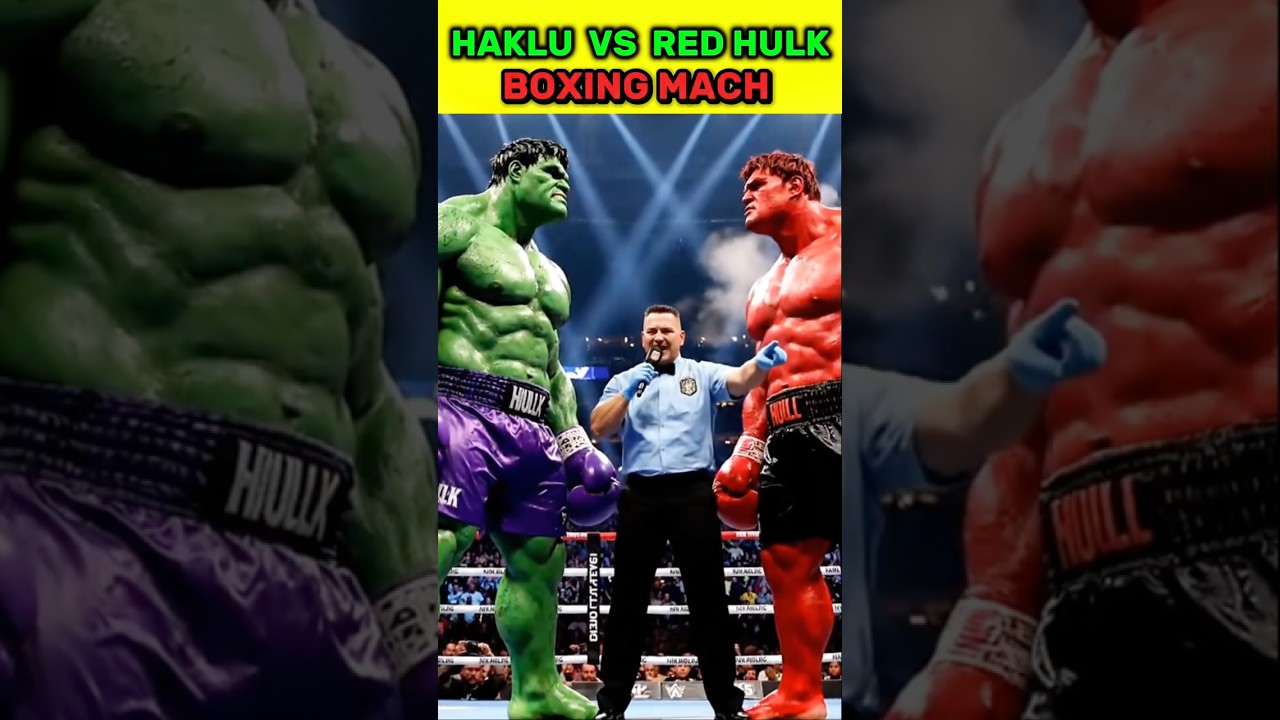 Halku vs red Hulk 😱 