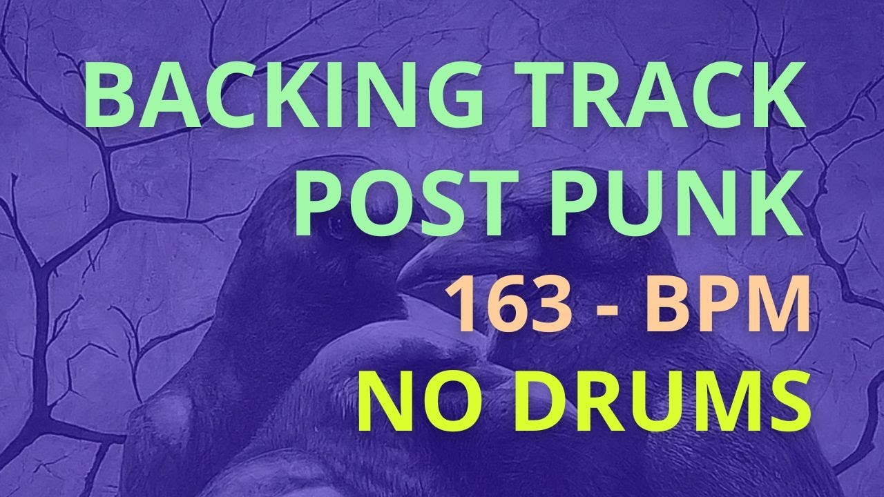 POST-PUNK BACKING TRACK — NO DRUMS | DARK MINIMAL PRACTICE