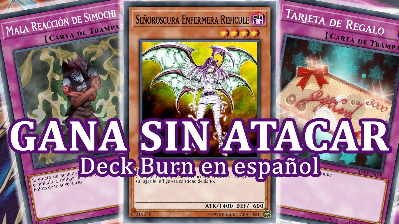 Yugioh Deck Burn (Daño) en Español - Cartas Yugioh Colombia