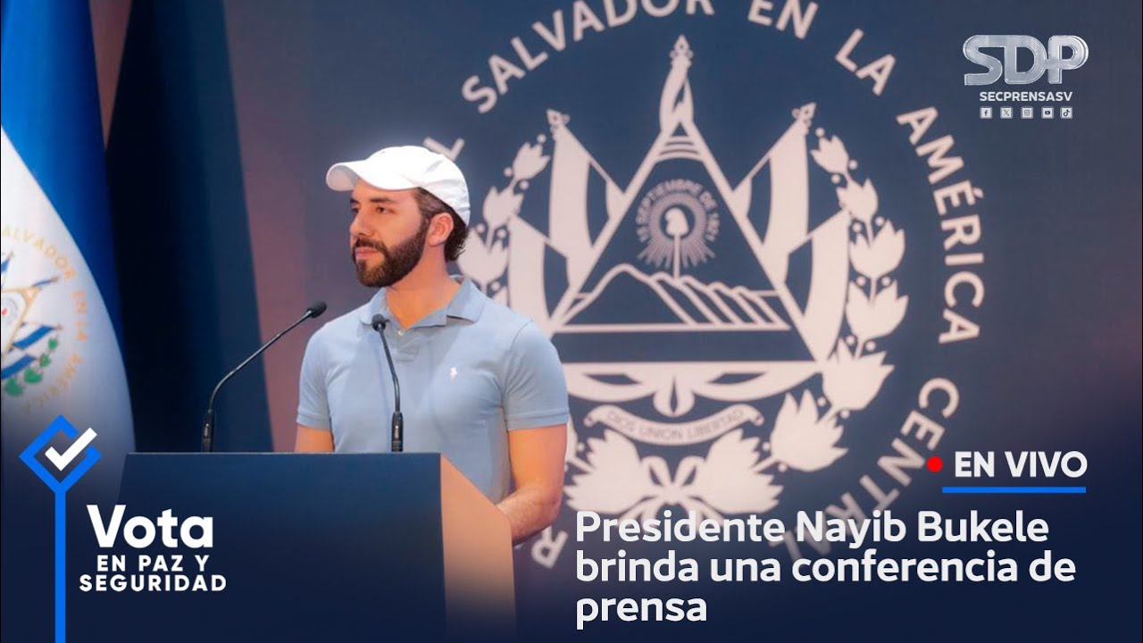 Presidente Nayib Bukele brinda conferencia de prensa