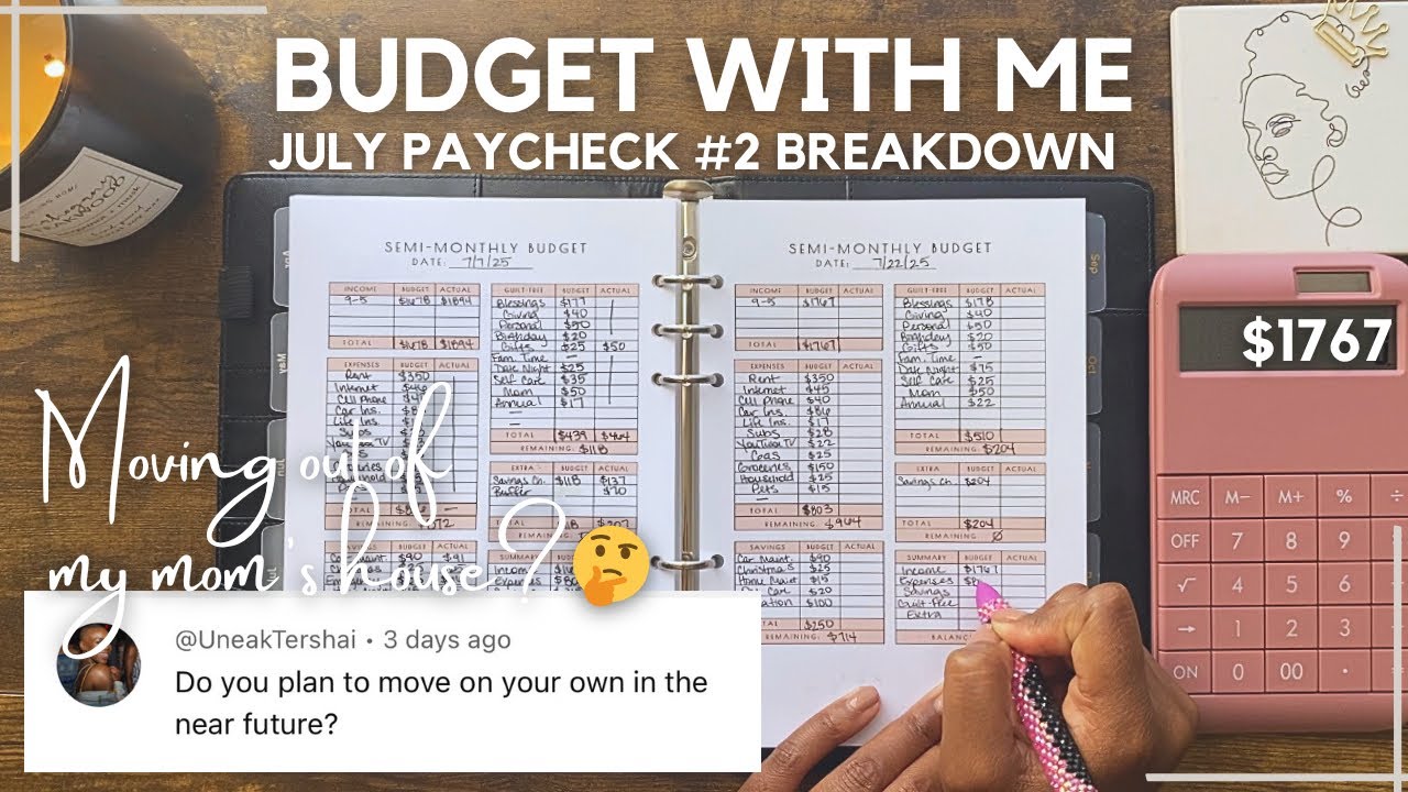 Paycheck Breakdown | Payday Routine | Budget With Me July 2025 | Am I Planning To Move Out??