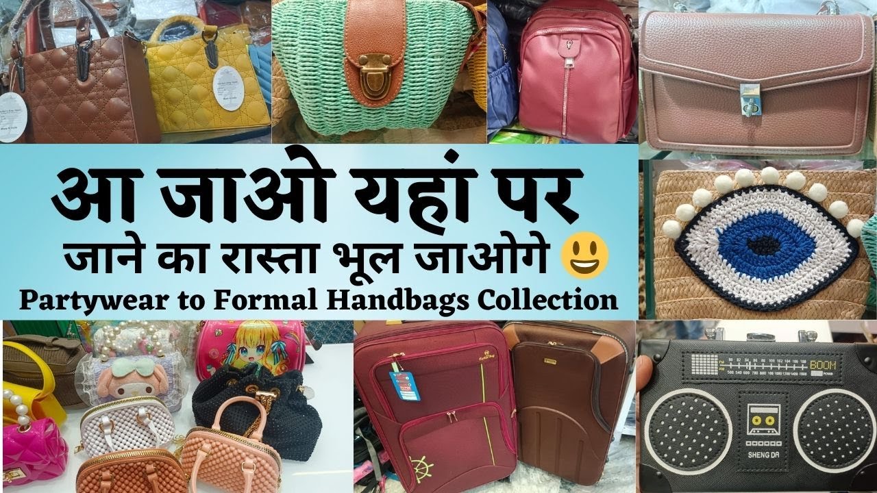 चलो ले चले हैंडबैग्स की दुनिया में 🥰 Nabi Kareem Purse Market Sadar Bazar #delhi #fashion #marketing