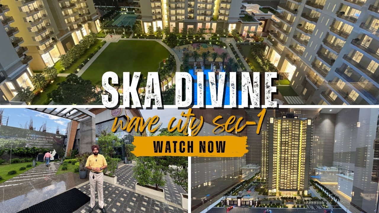 SKA Divine Wave City|| Ultra Luxury Project || 3&4 BHK Apartment || Call Now- 8750011269 #realestate
