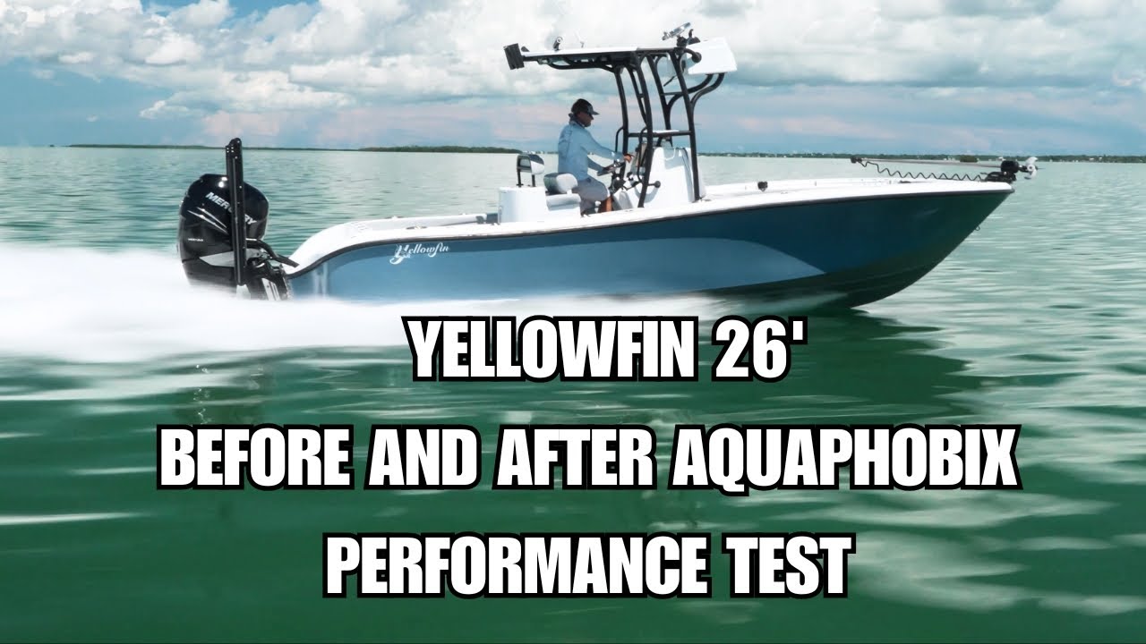 Aquaphobix Bottom Coating Review: 26' Yellowfin Performance Test with Real MPH & Fuel Data