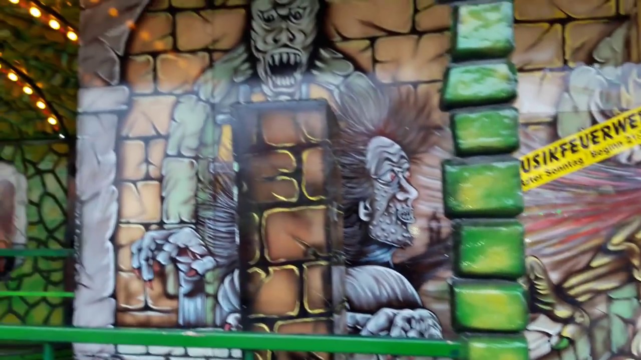 Schloss Dracula Schütze Onride Geisterbahn Stuttgarter Frühlingsfest 2017