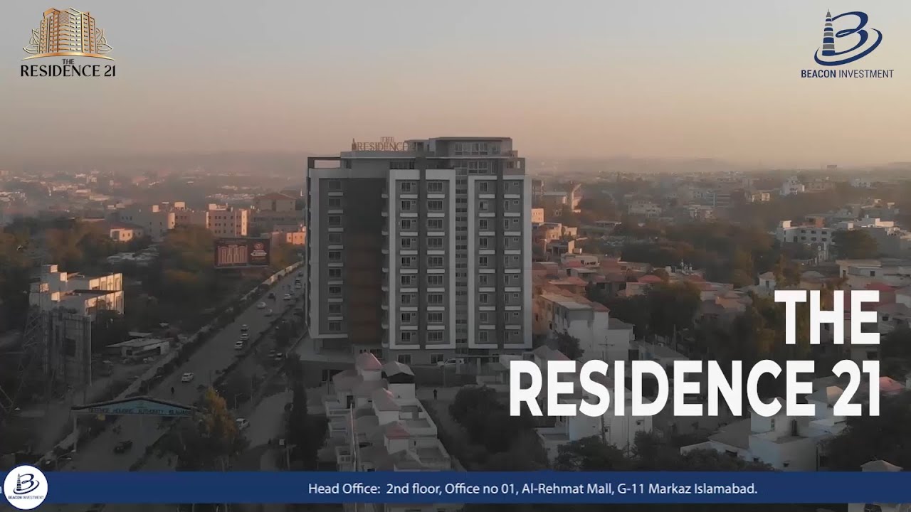 The Residence 21 Apartments DHA Islamabad I 1, 2 & 3 Bedroom Flats With Possession
