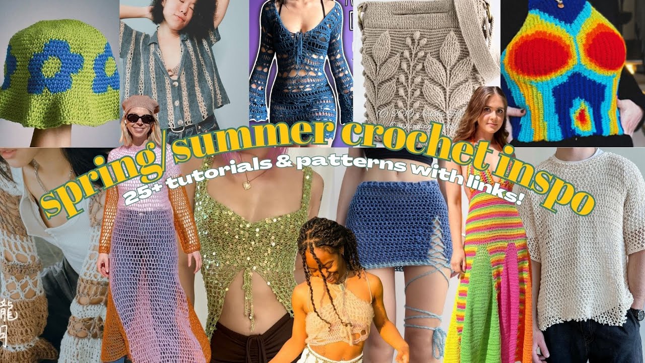 spring & summer crochet inspiration with links! #5 🌞🌸 |25+  trendy crochet patterns |crochet ideas