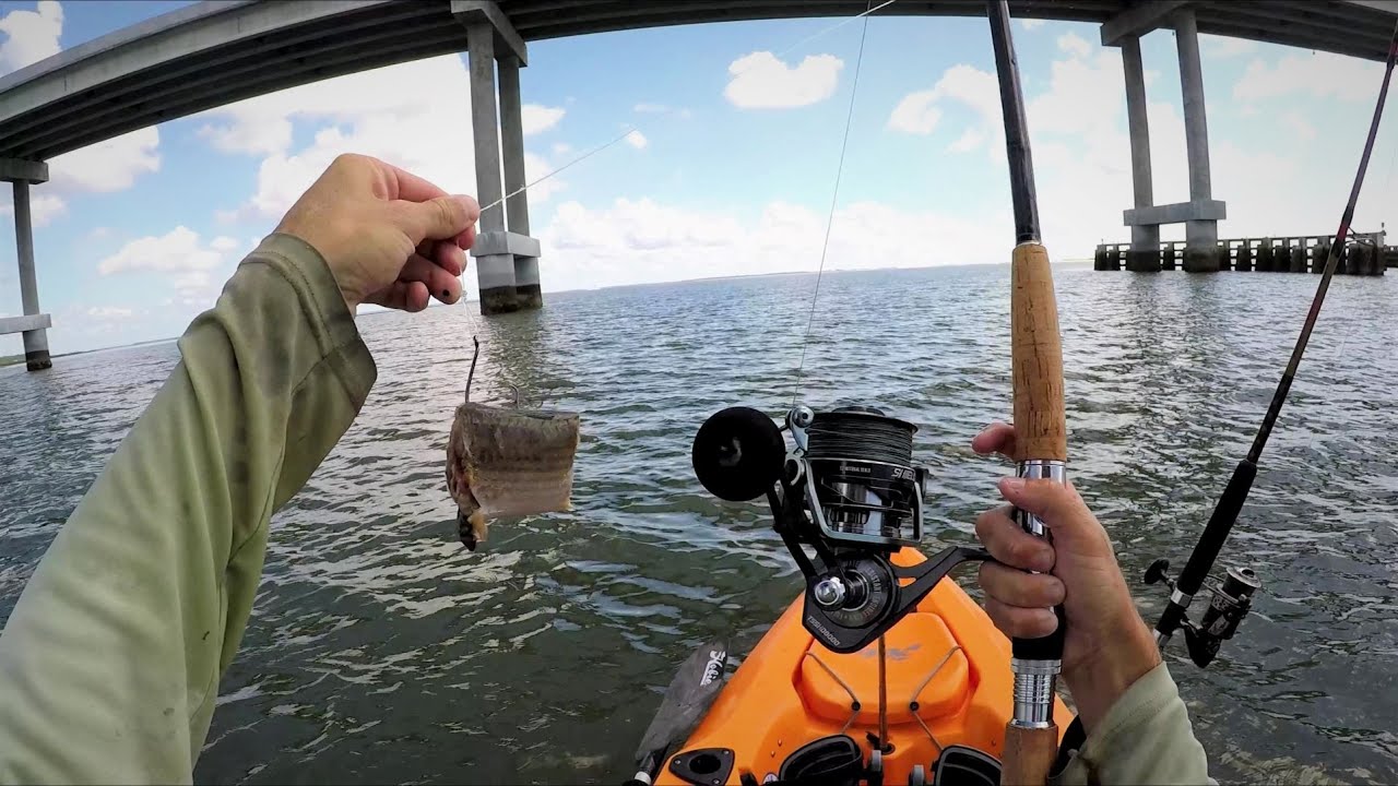 Catching Bridge MONSTERS From My Kayak! (Deep Water Fishing)