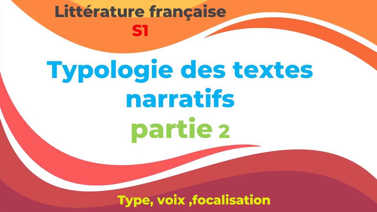 Typologie texte narratif S1