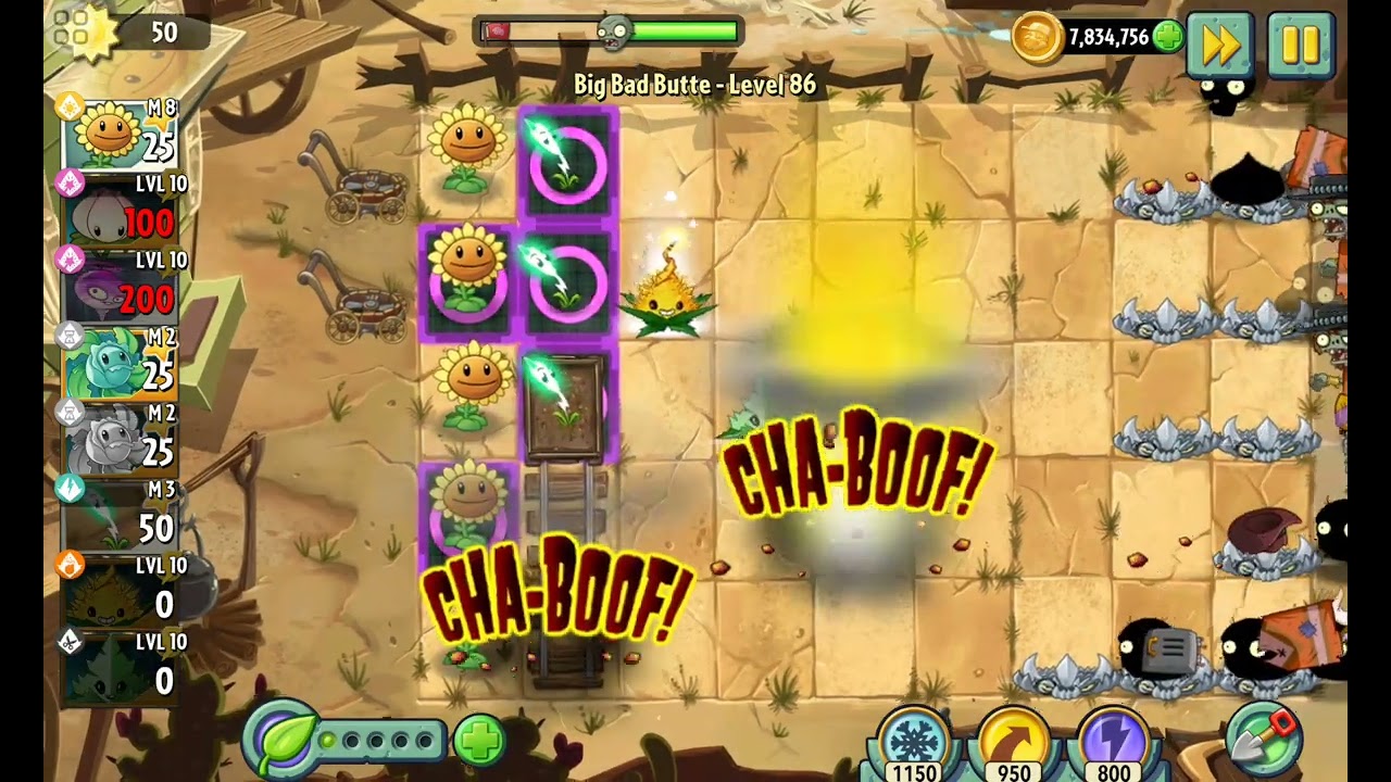 Plants Vs Zombies 2: Big Bad buttle nivel 86 #zombies #games #plantsvszombies #pvz #jump