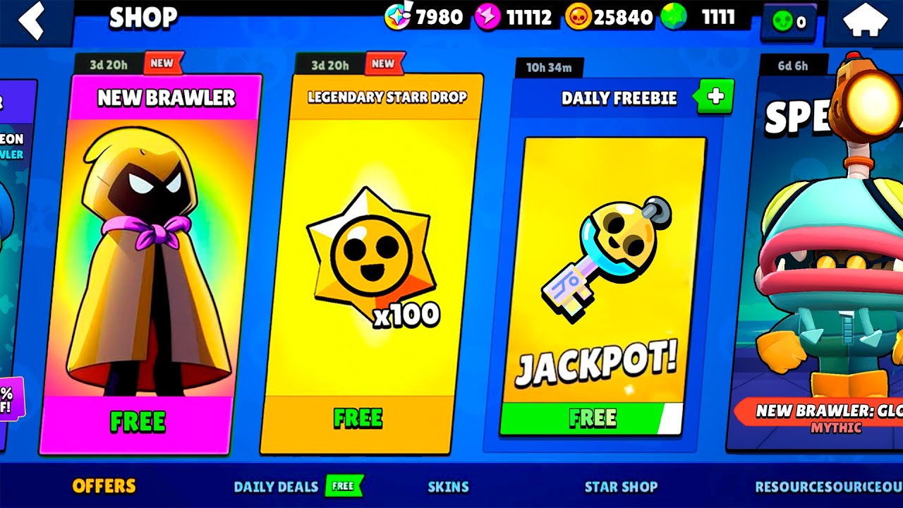 😍FREE 100 LEGENDARY STARR DROPS!!!🎁✅ - Brawl Stars rewards