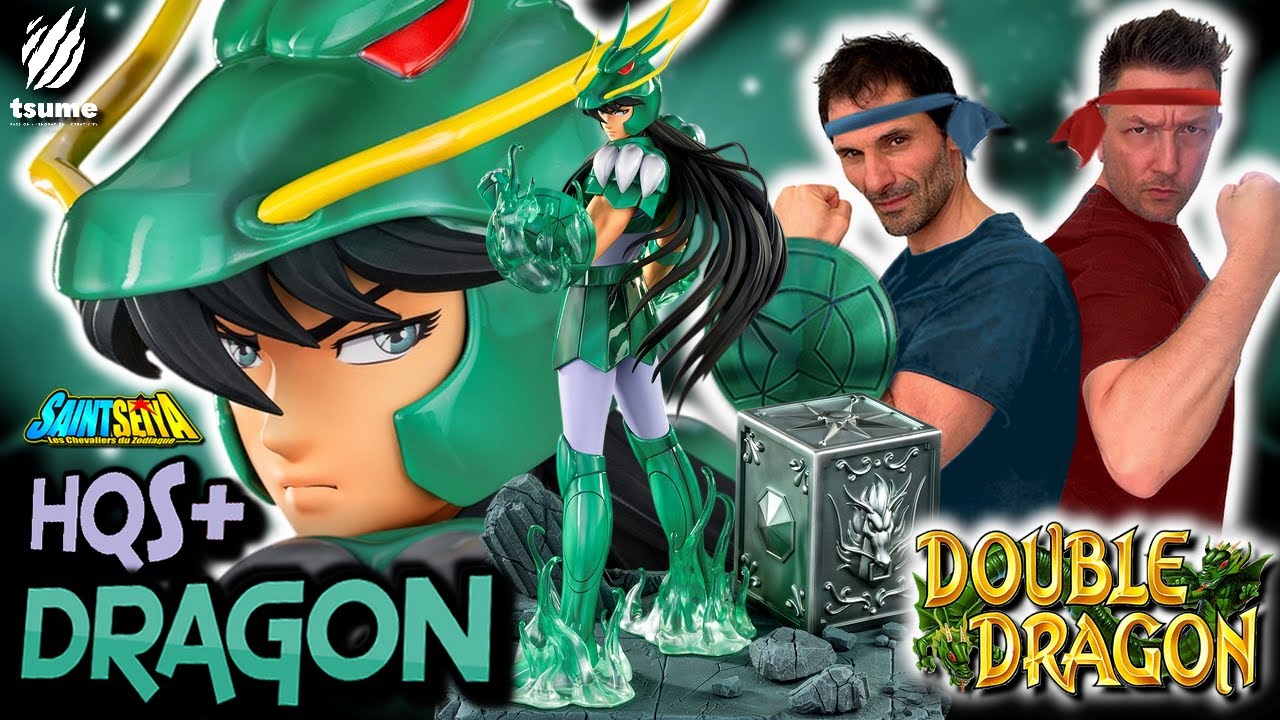 Saint Seiya 🐉 SHIRYU du DRAGON 1/4 HQS+ TSUME 🐉 OPÉRATION DOUBLE DRAGON + BONUS EXCLU LE BÊTISIER !
