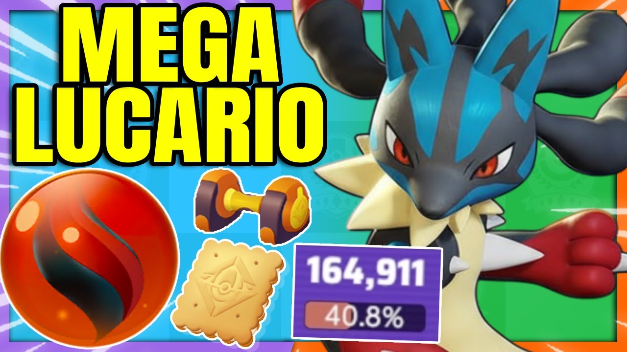 Double Stacking makes MEGA LUCARIO even more INCREDIBLE | Pokemon Unite