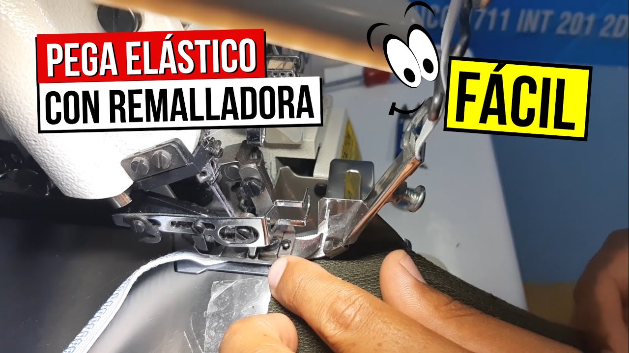 CÓMO PEGAR ELÁSTICO con REMALLADORA (¡El método correcto!)