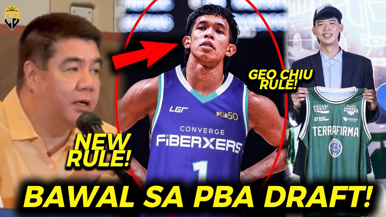 BAGONG PBA RULE naman! BAWAL pumasok ng PBA Draft ang mga players kung may ganito....
