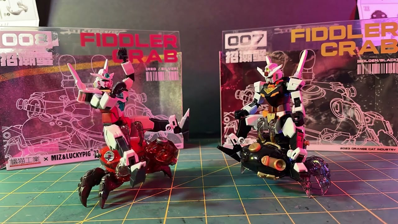 Fiddler Crab Plastic Model Kits: Stop Motion Cinematic Animation