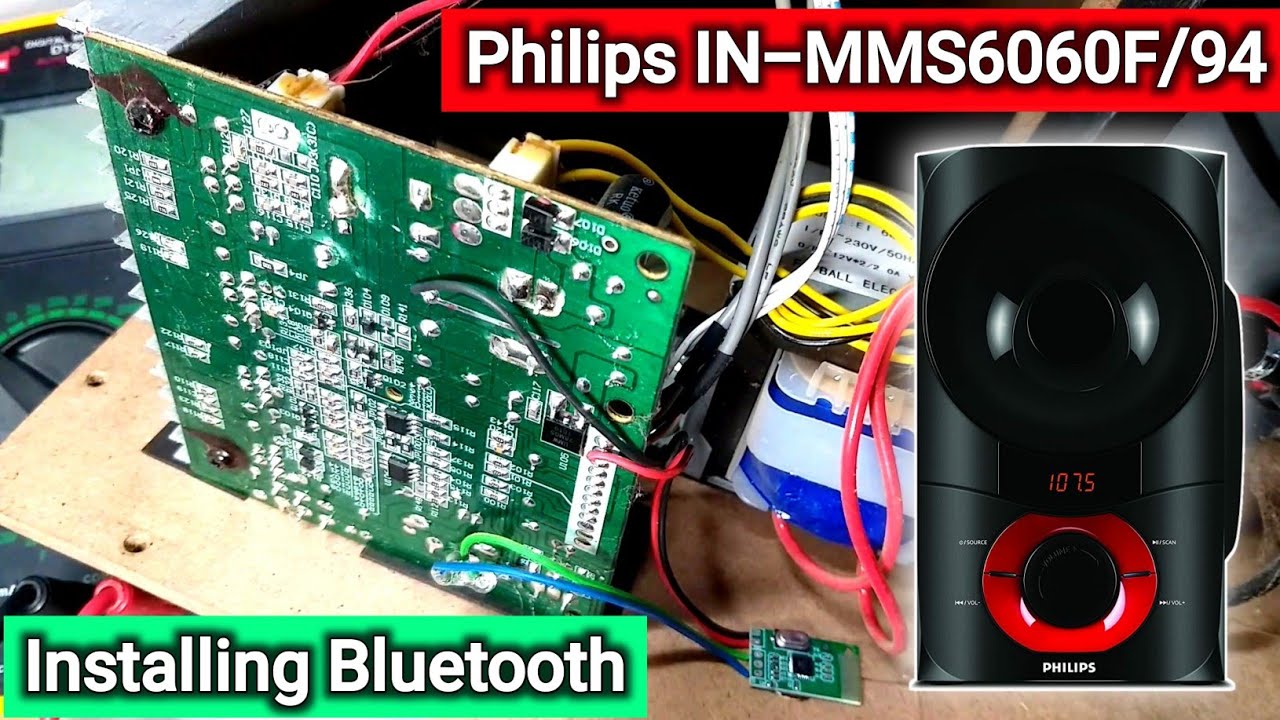 Philips Home Theater IN-MMS6060F 94 2.1 Installing Bluetooth System || You Like Electronic