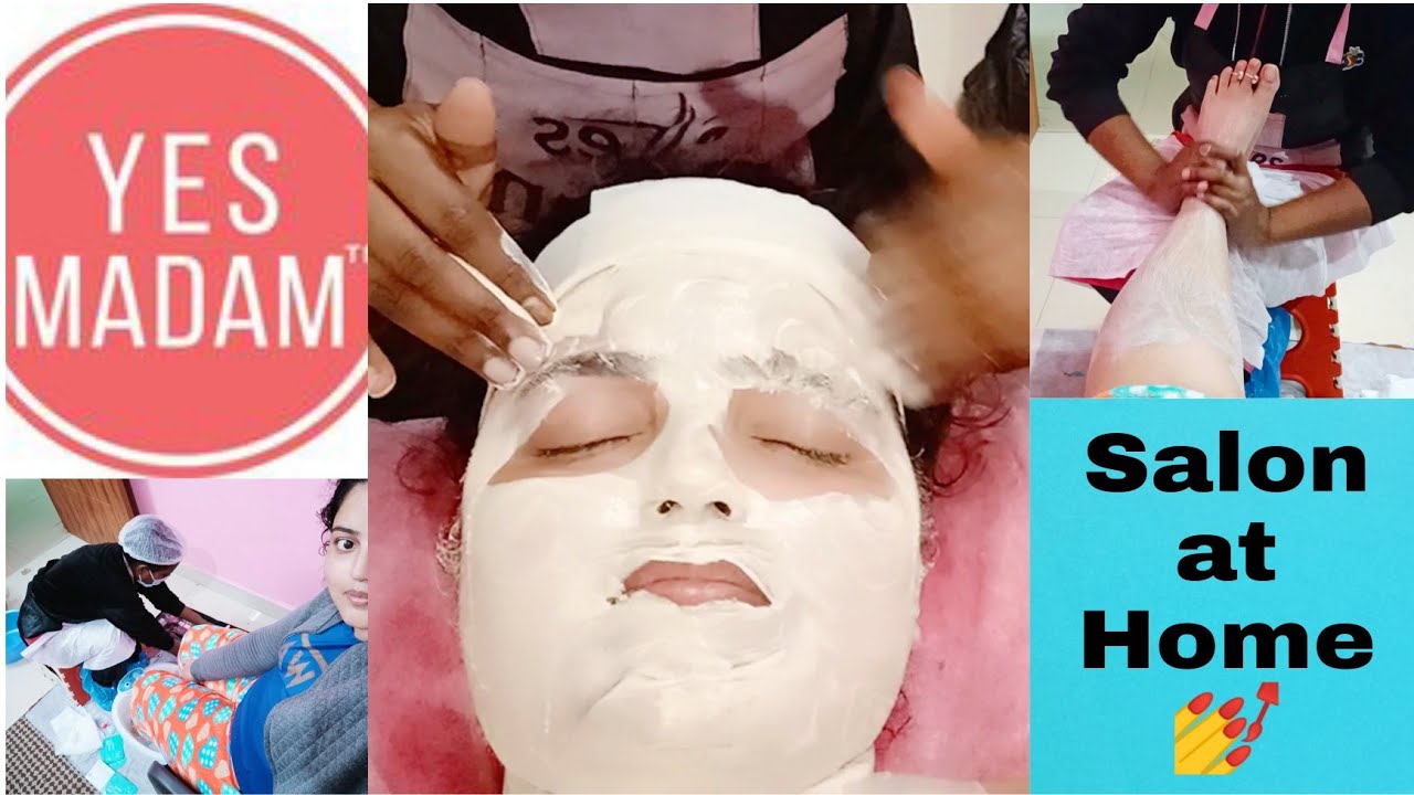 Yes Madam Salon at Home l Experience Pedicure Bleech and Cleanup l Yes Madam Honest Review 💯✌️