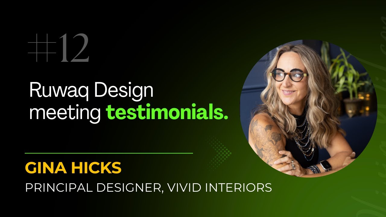 Ruwaq Design Testimonials 12: Gina Hicks From Vivid Interiors