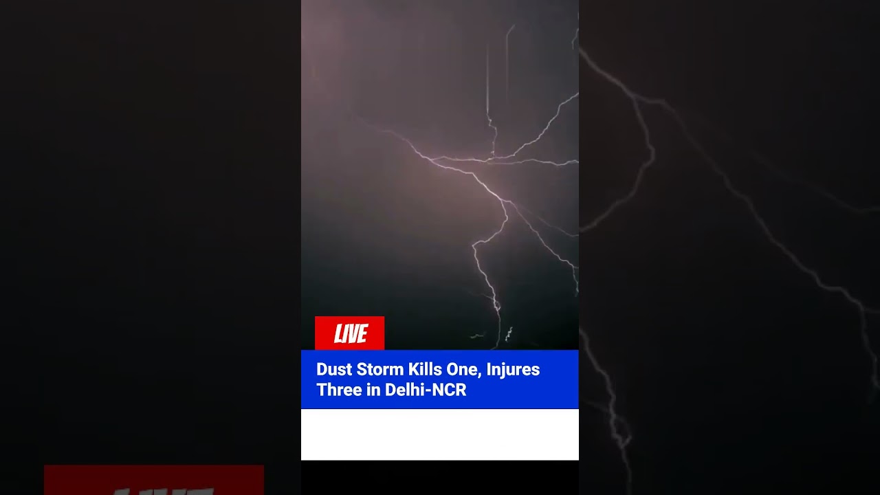 Dust Storm Hits Delhi-NCR | 1 Dead, 3 Injured | Flights Diverted
