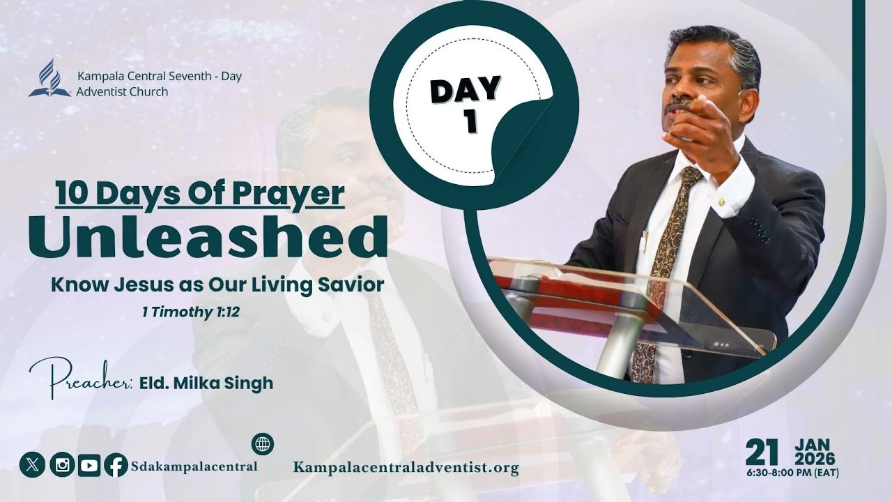 🔴Live: Ten Days of Prayer | Day 1-Know Jesus as Our Living Savior | 21st Jan 2026