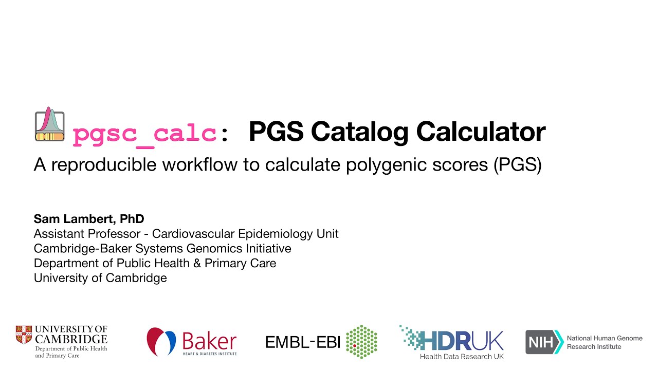 Automating Polygenic Score Calculation with pgsc_calc