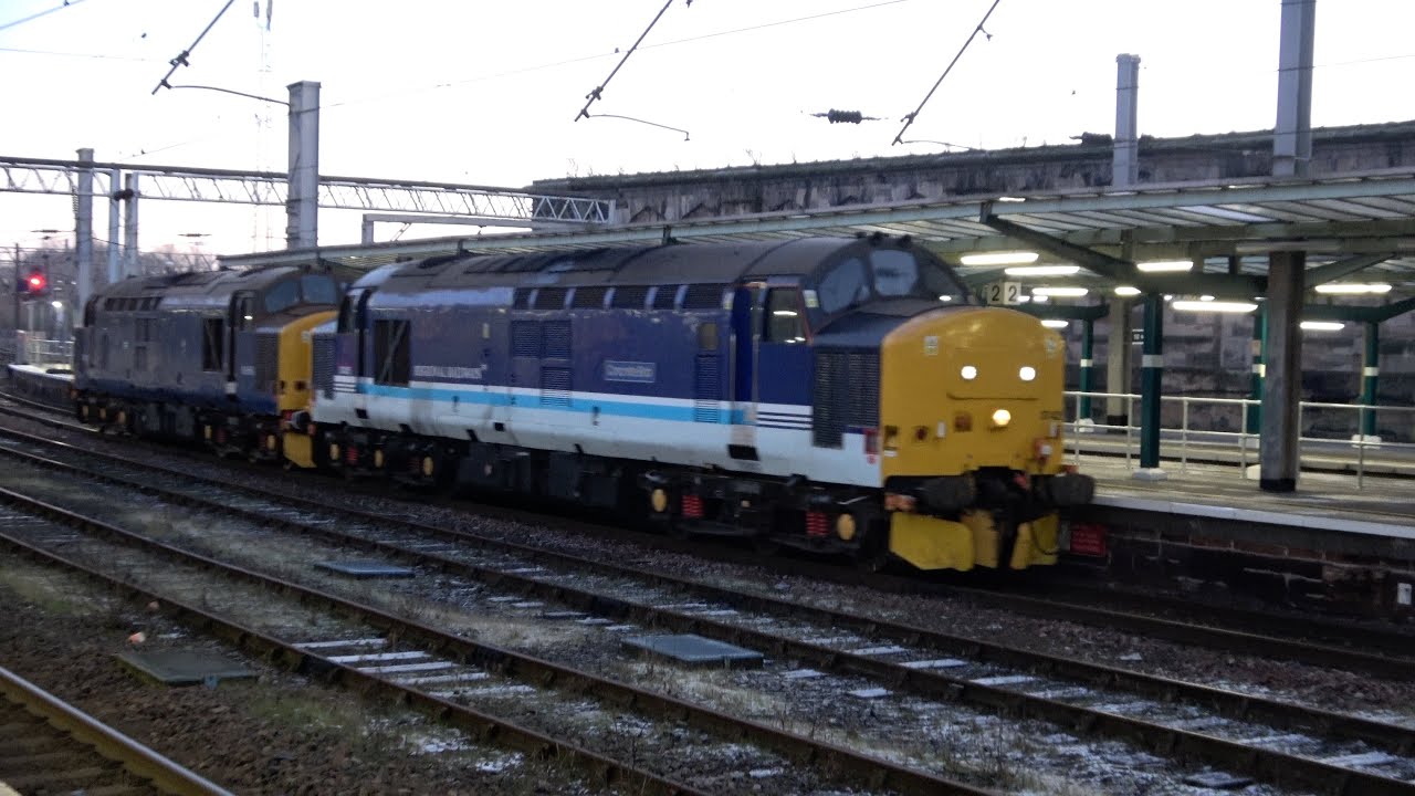 Sub-Zero Carlisle! Delays, Clag, Class 37s and Ploughs 17 Jan 24