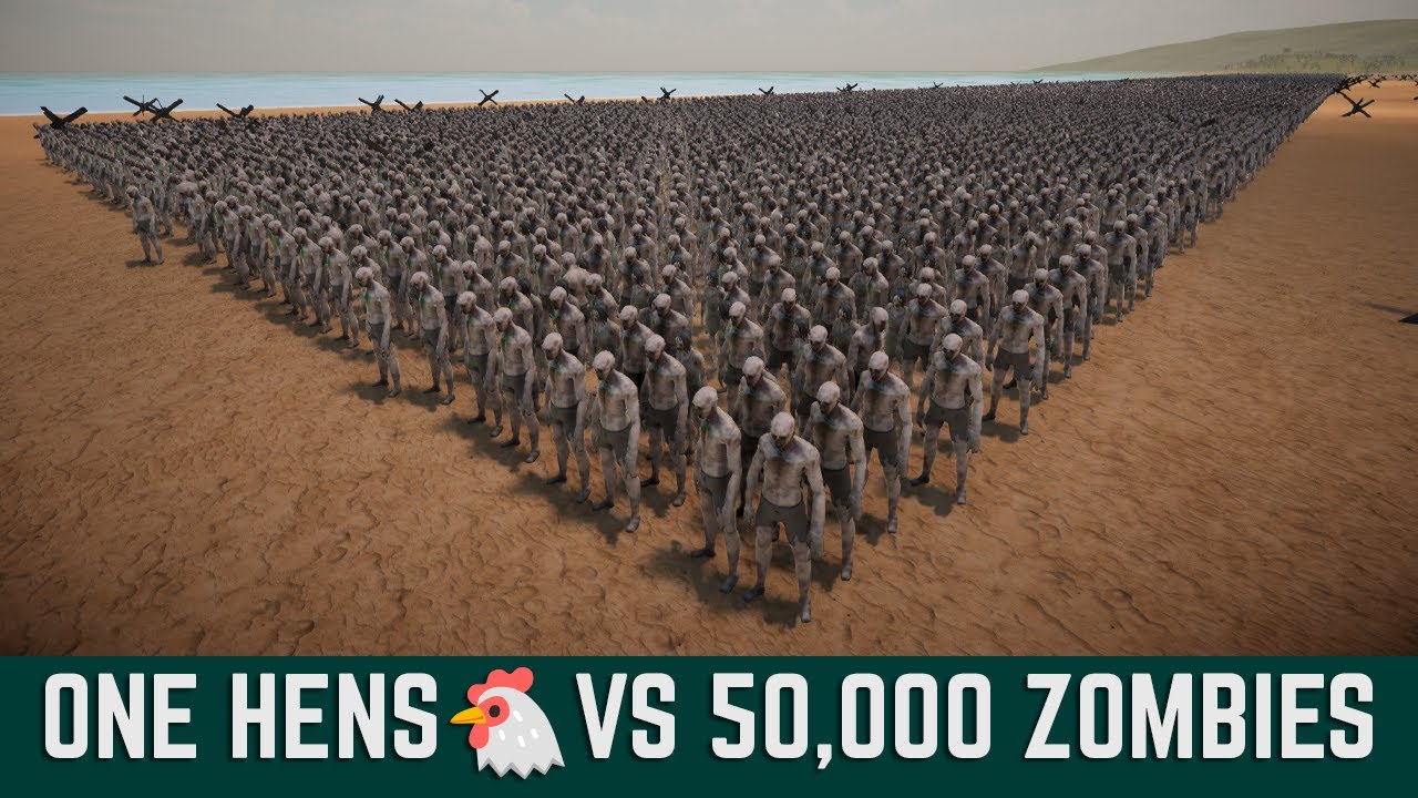 One Chicken vs 30,000 Zombies – Ultimate Chaos Rush! 🐔