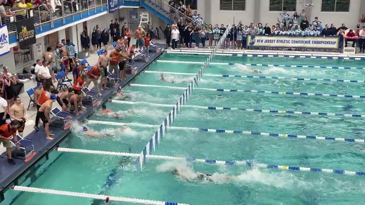 NJAC conference championships Feb 2026, 200 free relay, 1st sub 20 split