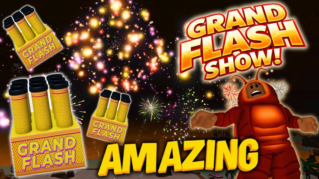 Mini 21x Grand Flash Firework Show In Roblox! (Fireworks Playground)