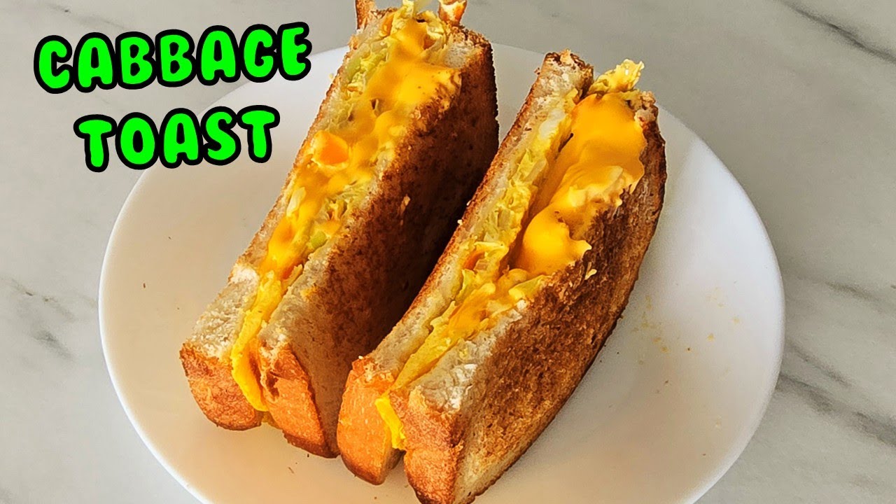 Cabbage & Egg Cheesy Toast, Easy Meal for a Quick Breakfast or a Healthy Snack!